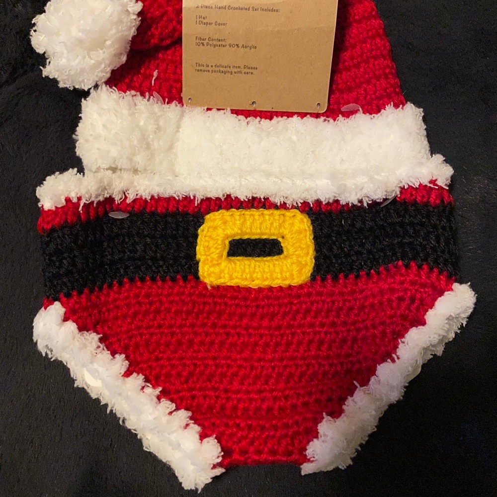 Santa crochet set 0-6 months
